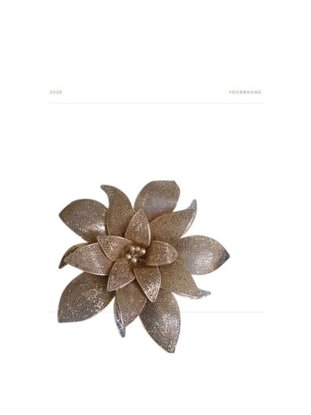 Vintage 950 Silver Poinsettia Flower Brooch Layered Intricate